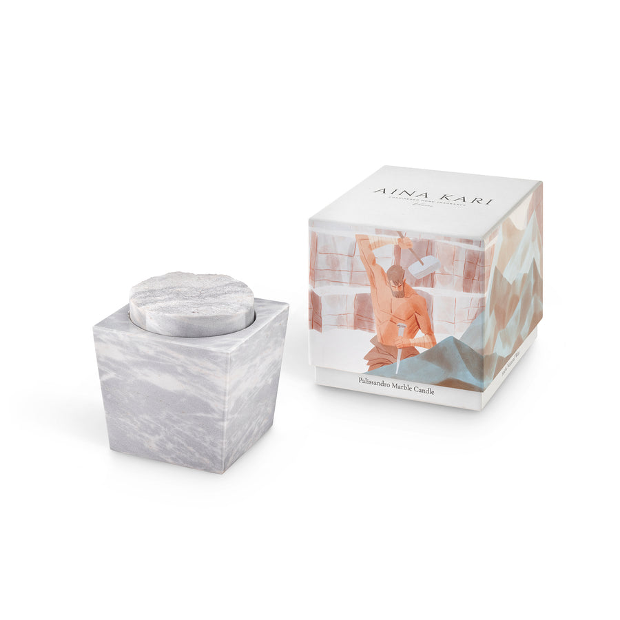 marble candle luxury packaging