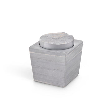 luxurious grey marble scented candle