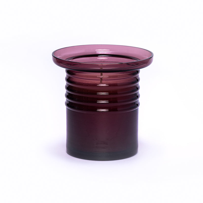 Elegant Murano Pink GlassNatural wax CANDLE